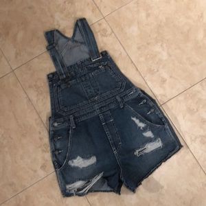 Carmar jean overall shorts